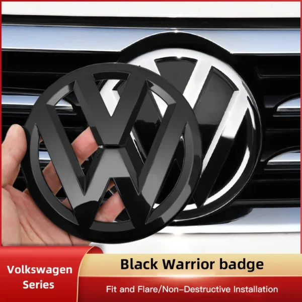 Car Logo Front Grille Rear Trunk Decoration Sticker Accessories For Volkswagen GTI Golf 6 7 8 Polo VW CC Passat Tiguan T-ROC